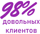 98% довольных клиентов